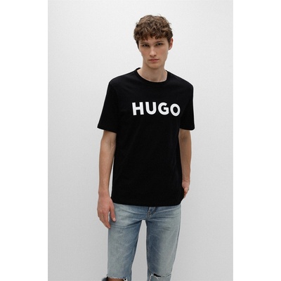 Hugo Тениска Hugo Dulivio T Shirt - Black/White 002
