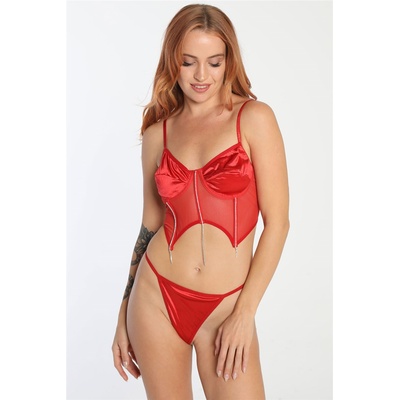 Base Еротичен комплект 6502 - Червен #367725 (367725_Червен)