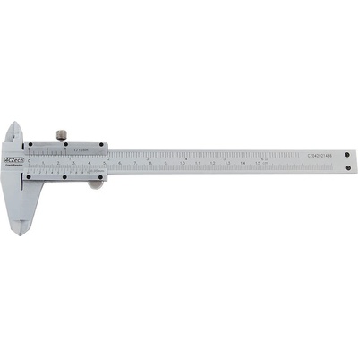 4CZech Posuvné měřítko ČSN 25 1238 DIN 862 nonius 0.05 mm+inch 150/40 šroub 4CZ-6000-1