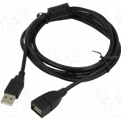Goobay 93284 USB 2.0 USB A zásuvka USB A vidlice 2m černý