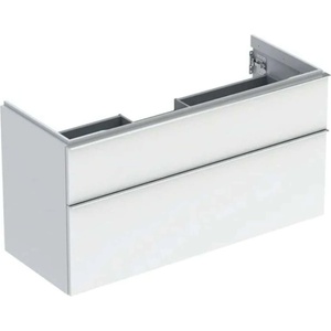 Geberit iCon - Шкаф за мивка 118x62x48 cm, 2 чекмеджета, гланцово бяло 502.306. 01.2 (502.306.01.2)