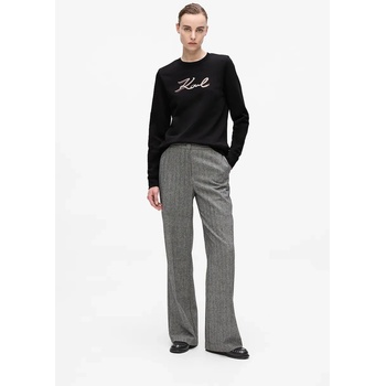 KARL LAGERFELD Суичър Karl Lagerfeld в черно с апликация A4W20041 (A4W20041)