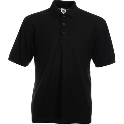 Fruit of the Loom polokošile 65/35 Pique polo krátký rukáv černá