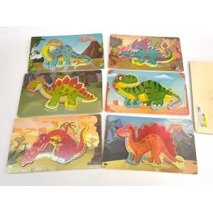 Mádara Ukladanka Wooden Puzzle Dinosaurs 543706 mix price for 1 piece
