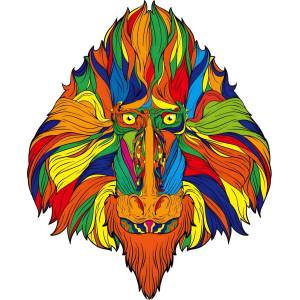 HARAHU Дървен пъзел - Monkey / S KP21957