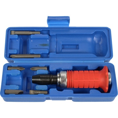 Condor 100-02026 Rázový skrutkovač 1/2", bity 5/16" PL - PH, adaptér, sada 8 dielov