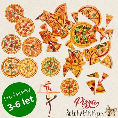 Puzzle - PIZZA Provedení: Tištěný + laminovaný soubor