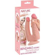 Nature Skin Realistické dvojité dildo s prísavkou