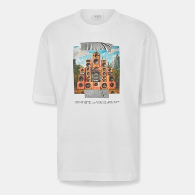 OFF WHITE Тениска OFF WHITE Men's Train T-Shirt - White