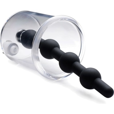 Tom of Finland Rose Bud Cylinder with Beaded Silicone Insert Black