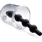 Tom of Finland Rose Bud Cylinder with Beaded Silicone Insert Black