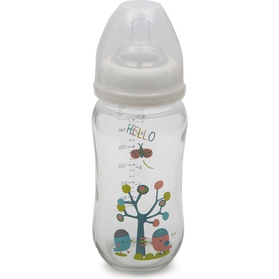 Cangaroo Стъклено шише за хранене с широко гърло 240 ml B0468 (103016)