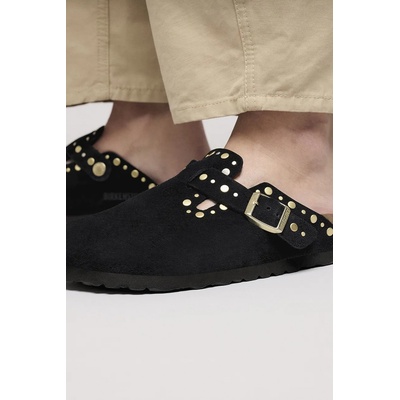 Birkenstock Велурени чехли Birkenstock Boston Rivet (1030491)