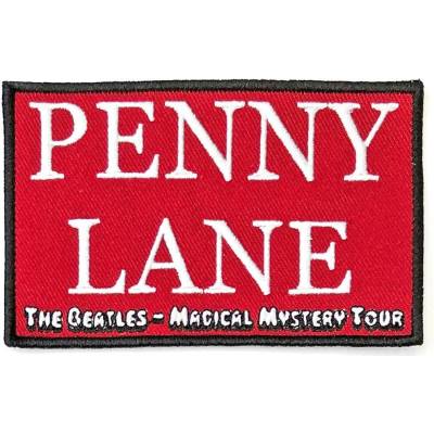 Nažehlovačka The Beatles - Penny Lane Red, Červená,Univerzálna