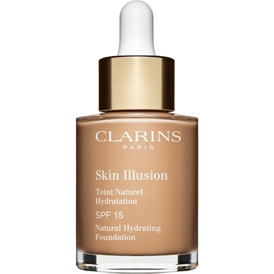 Clarins Skin Illusion Natural Hydrating Foundation rozjasňující hydratační make-up SPF15 108,5W Cashew 30 ml