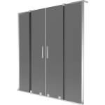Mexen Velar L Duo двупанелен плъзгащ се параван за вана 140 x 150 см, графит, хром - 896-140-003-42-01 (896-140-003-42-01)