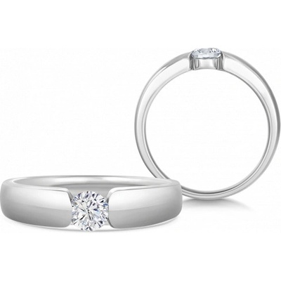 Sofia Diamonds zlatý zásnubní prsten s diamantem BDRB00136WG