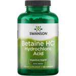 Swanson Betaine HCl Hydrochloric Acid, 250 капсули, Swanson (SW350)