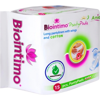 Biointimo aniónové vložky intimky s krídelkami 15 ks