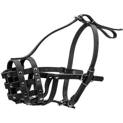 Collar Kožený náhubok pre psa tvrdý mastif