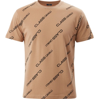 Cavalli Class Logo Brown tričko Hnědá
