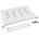 Lanberg Аксесоар, Lanberg 19" fixed shelf 1U / 483x300mm, max load capacity up to 25kg, grey (AK-1004-S)