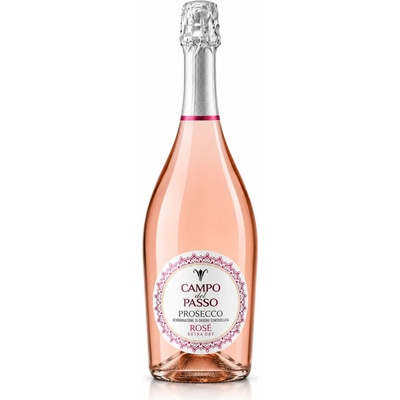 Campo del passo prosecco rosé extra dry růžové šumivé víno 0,75 l