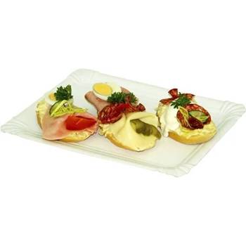 Image 1 of Хартиени чинии - правоъгълни 100БР. 130/200 (е-30911)