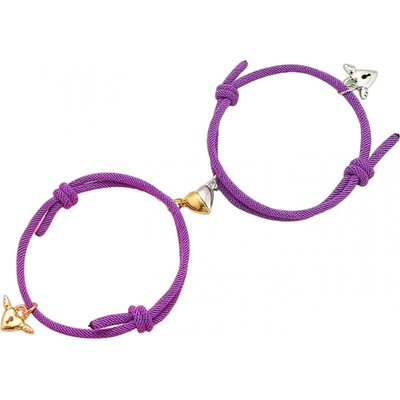 HARAHU Гривни Heart Magnet - Лилава KP28131 (28131)