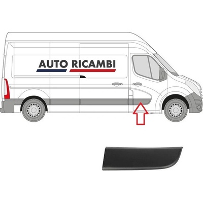 Ochranná lišta Renault Master od 2010 pravá, přední dveře 808200149