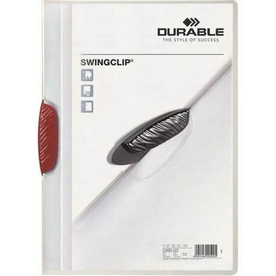 Durable Obal s klipom SWINGCLIP červený