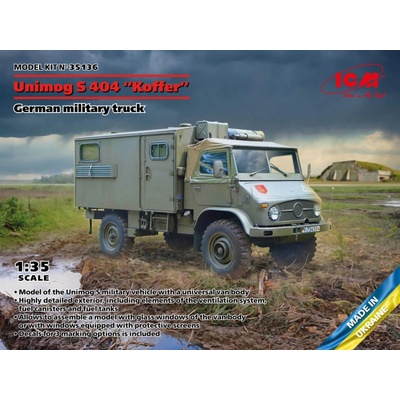 ICM Unimog S404 w/ Box Body PREDOBJEDNÁVKA 1:35