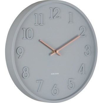 Karlsson Стенен часовник Calma, сив (KA6041GY)