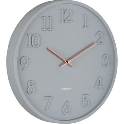 Karlsson Стенен часовник Calma, сив (KA6041GY)