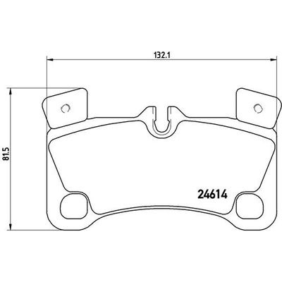 BREMBO Sada brzdových platničiek kotúčovej brzdy P85103