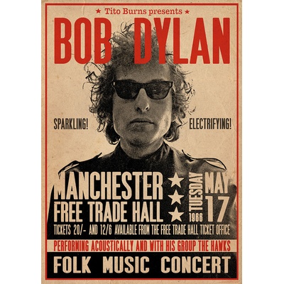 Plagát, Obraz - Bob Dylan - Poster, 59.4 × 84.1 cm
