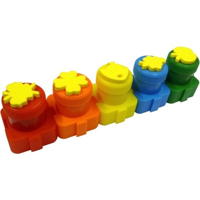 Colorino barvy prstové s razítky 5 barev 18g