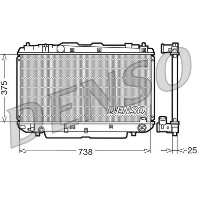 Chladič motora DENSO DRM50021