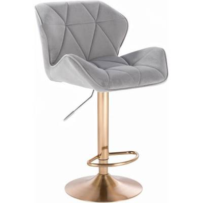 LuxuryForm Design Milano Velur na zlatom tanieri svetlo šedá
