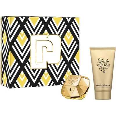 Paco Rabanne Lady Million Подаръчен комплект за жени Размер EDP 50 ml + 75 ml лосион за тяло