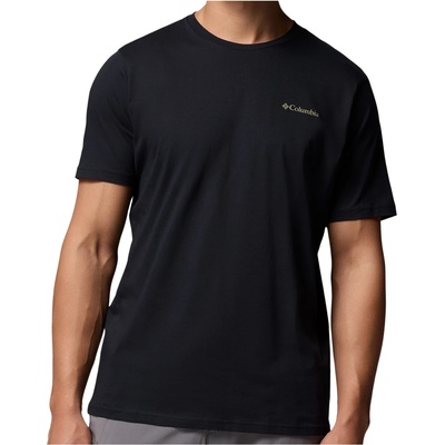 Columbia Мъжка тениска Columbia North Cascades Short Sleeve Tee T-shirt - Black / Framed Treebark (217-0260-0112)