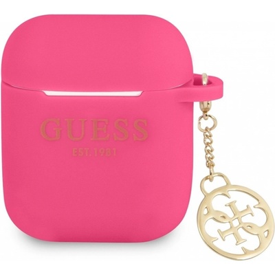 Guess 4G Charm Silikonové puzdro pre Airpods 1/2 GUA2LSC4EF