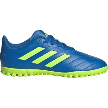 adidas Юношески футболни стоножки Adidas Goletto Junior Astro Turf Trainers - Blue/Lemon