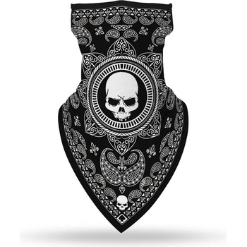 Hoodstyle Бандана маска с уши HoodStyle Bandana Bestseller Design SkullsBNZ-S12 - Черен, размер