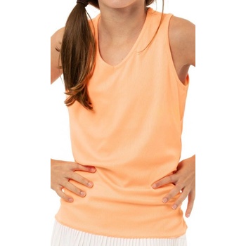 Lucky in Love Тениска за момичета Lucky in Love Girls Lightweight Rib Tank - Оранжев