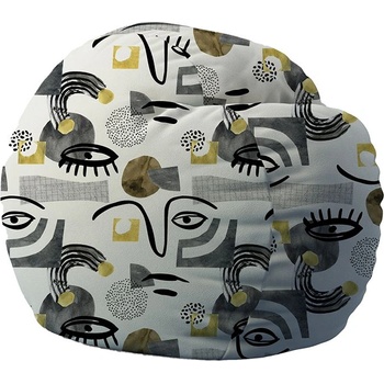 Image 1 of PUFRELAX Барбарон 400л. Matusalem, Face It, Перящ се калъф, Подходящ за деца, Пълнеж с микс от мемори пяна и дунапрен, принт (PUF-M-M-TM-FAC)