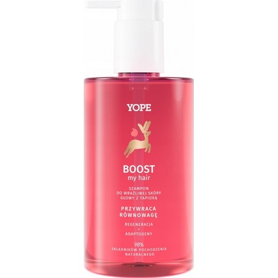 Yope Boost My Hair šampón pre citlivú pokožku hlavy s tapiokou 300 ml