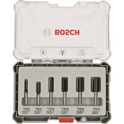 BOSCH Sada fréz, 6 ks, drážkovací frézy s 6mm vřetenem (2.607.017.465)
