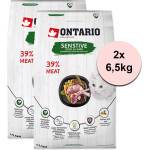 ONTARIO Cat Sensitive Патешко и Агнешко 2 x 6, 5 кг