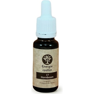 Energie rostlin Bachové esencie 17 Hornbeam Esencia energie 20 ml